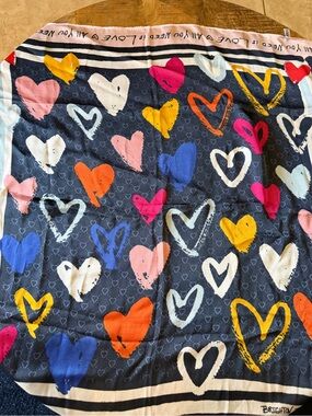 Brighton Color of Love Scarf 24x24” All You Need is Love